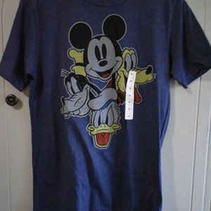 NWT Disney Burnout T-Shirt Child’s XL Denim Blue Short Sleeves Crew Neck.